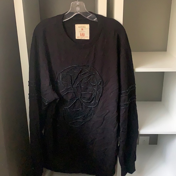 Decibel black skull embellished sweatshirt - Picture 1 of 8